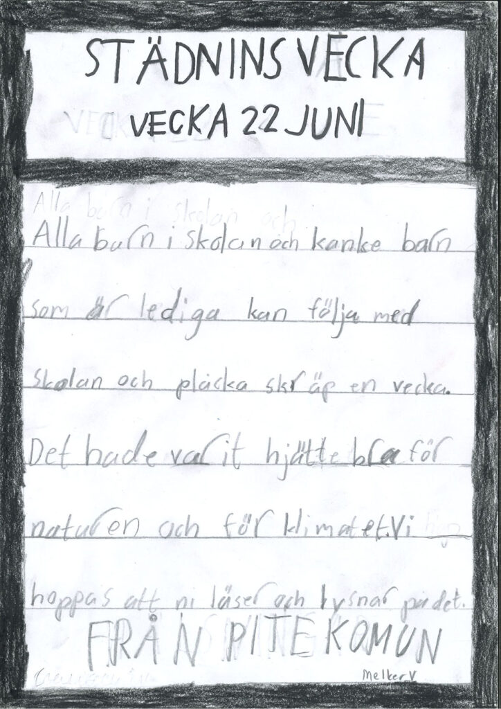 Melkers teckning.